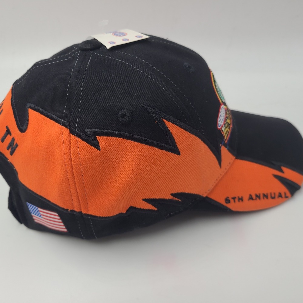 Vintage NHRA Thunder Valley Nationals Hat Adjustable Black Orange 2006 Bristol - Picture 6 of 11